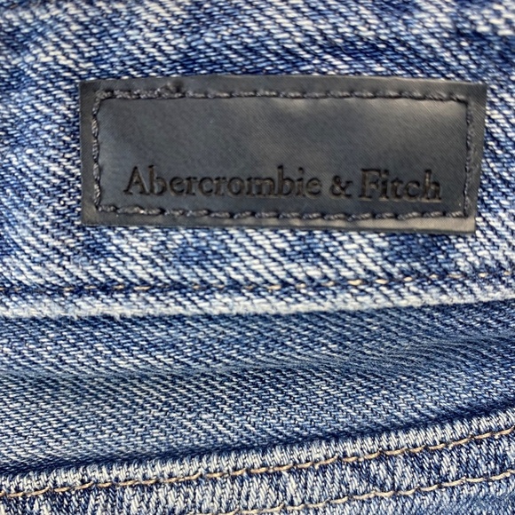 ABERCROMBIE & FITCH Shorts Women’s Denim Jean Cotton W26 L3 ** Cutoff Bleach - Picture 7 of 9